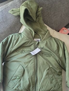 GAP Star Wars Green Baby Yoda Hooded Jacket